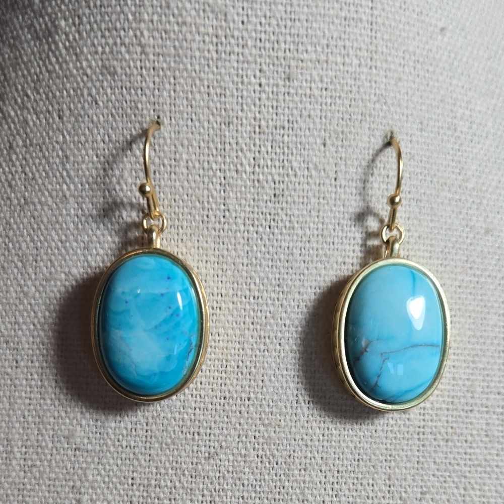 Blue Jadeite Earrings